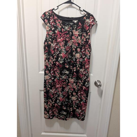 Cato Sheath Dress Womens 18/20 W Floral Colorful Spring Business Sleeveless - Picture 1 of 8